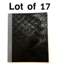 Lot of 17 Mead Five Star 2 Pocket  3 Prong Fasteners Folders School Black