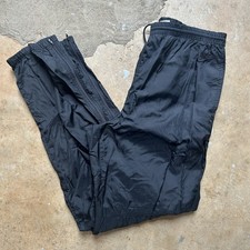 Vintage 90s Nike Track Pants Unlined Joggers Jogger Pockets Swoosh Logo Medium