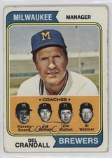 1974 Topps Del Crandall Harvey Kuenn Joe Nossek Jim Walton Al Widmar #99 uk2