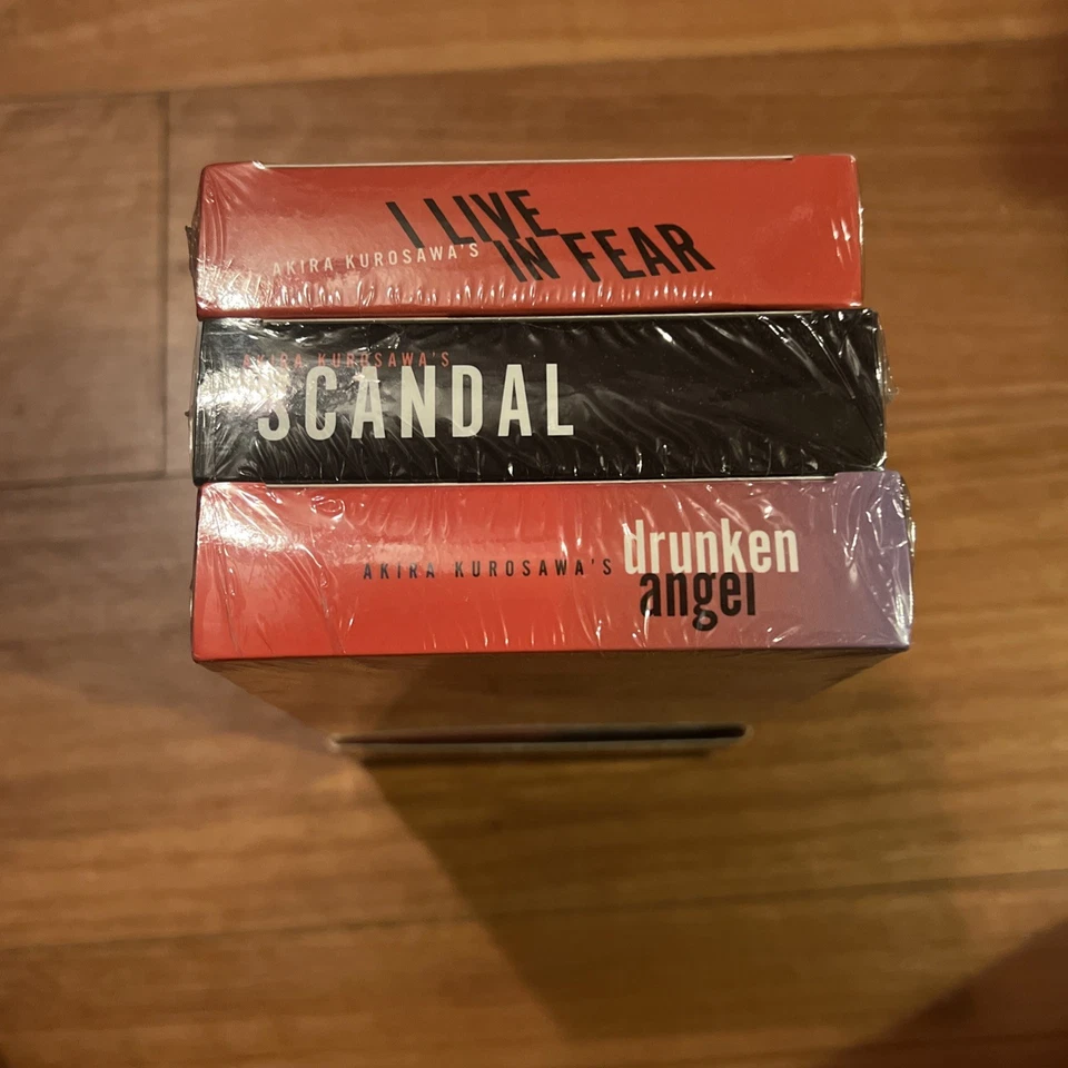 Rare Kurosawa VHS Box Set Drunken Angel Scandal I Live In Fear NEW SEALED - Image 2 of 4
