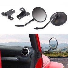 Side Doorless Driving Rear View Quick Release Mirrors for Jeep Wrangler JK 07-18