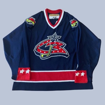 Vintage Columbus Blue Jackets Home Eishockey Trikot 2003 2007 Koho