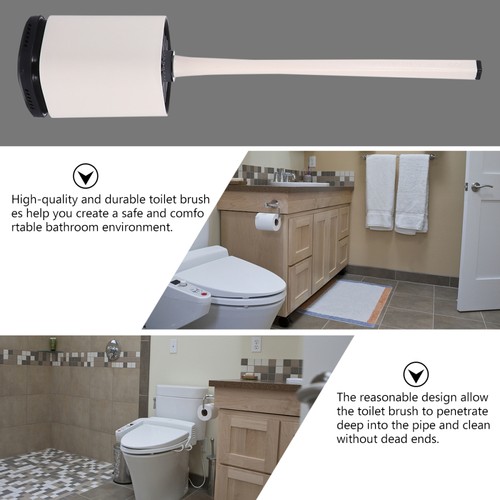 1 PC Inodoro Limpieza Plástico Suministra Baño Silicona - Juego de Cepillos Inodoro - Imagen 7 de 12