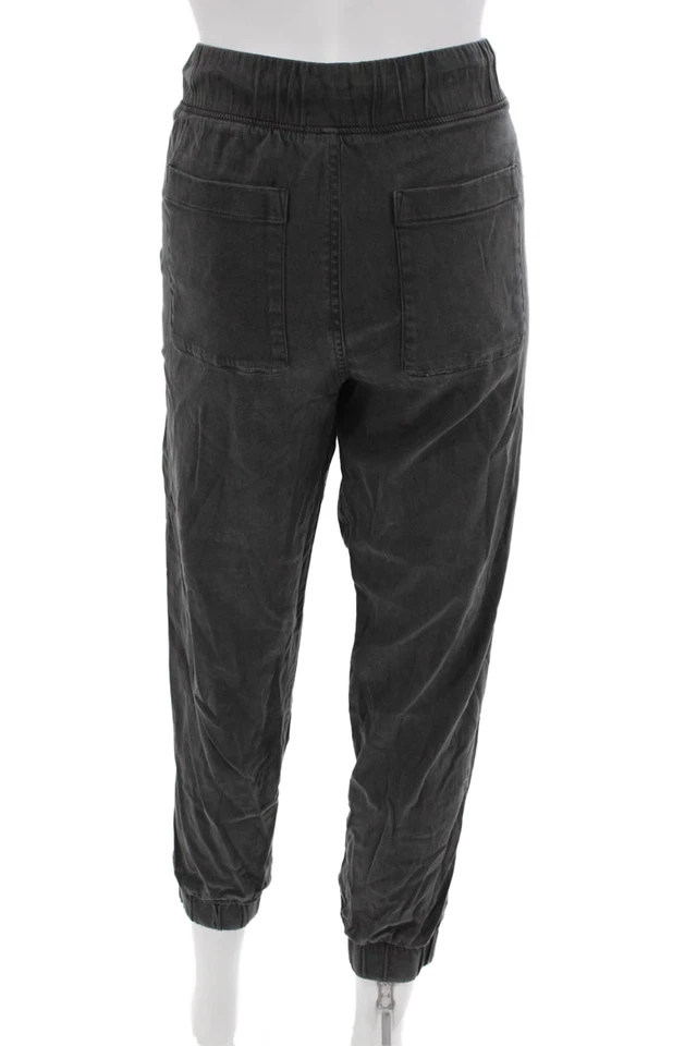 Pantalones de chándal recortados Bella Dahl para mujer gris oscuro con cordón talla M Foto 3 de 4