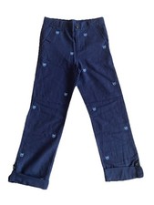 Janie And Jack Pants Blue With Crab Prints Boys Size 12 New RP 49