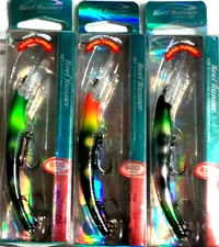 Reef Runner 600 Deep Lil Ripper Crankbaits (Lot of 3-Halloween 2/Ch Frog/Nt Vis)