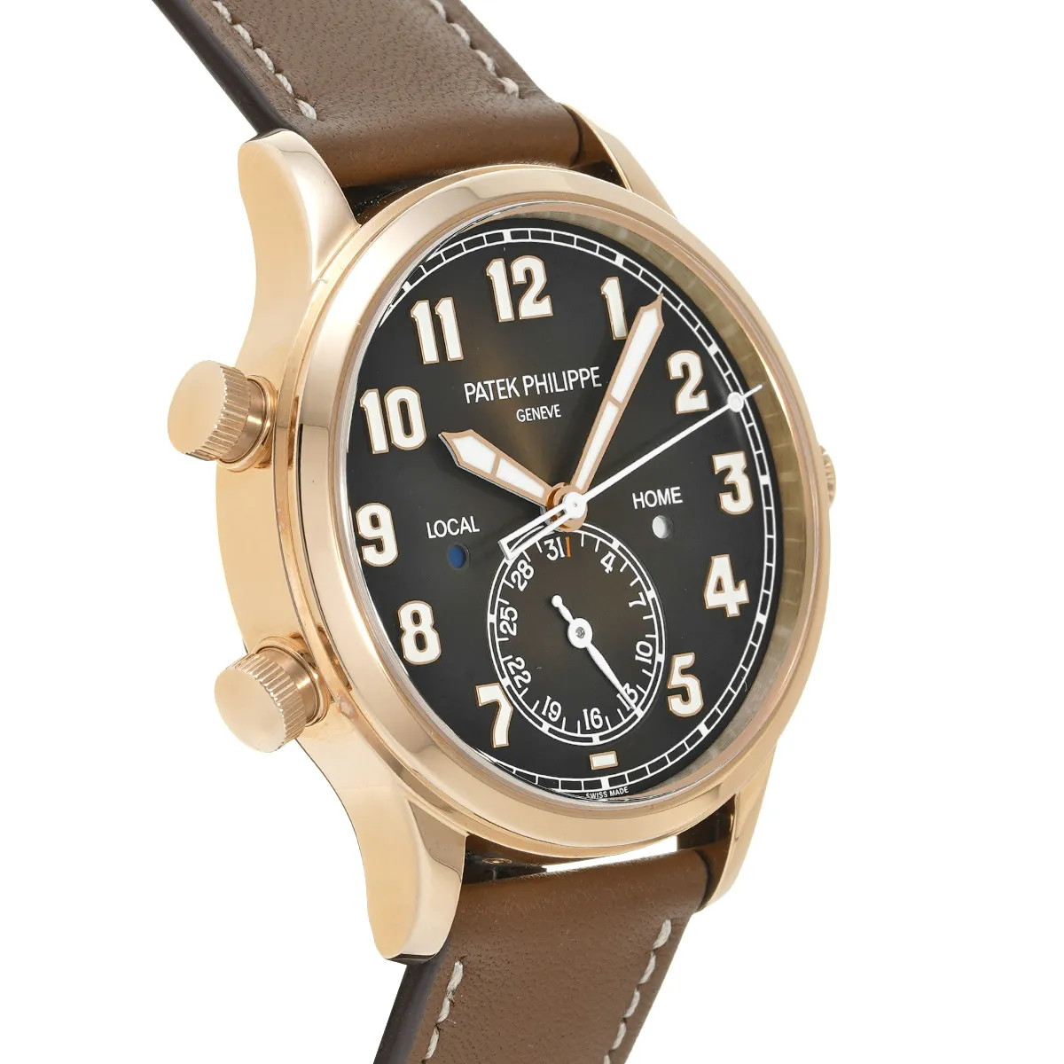 Patek Philippe Calatrava Pilot Travel Time 5524R-001 42mm Brown #WW4946 image 3