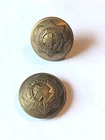 2 Original WW1 WW2 Coldstream Guards Brass Buttons 26mm