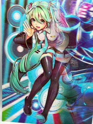 3D-Bild/Effekt-Flip-Anime/Manga Girl-Hatsune Miku-30x40cm-mit Rahmen
