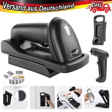 USB Handheld 2D Wireless Barcode Scanner QR Code Android Phone Scanner W/ Stand.