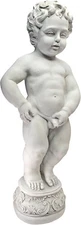 Outdoor Peeing Boy Garden Statue Water Fountain Renaissance Pis Cherub Sculpture