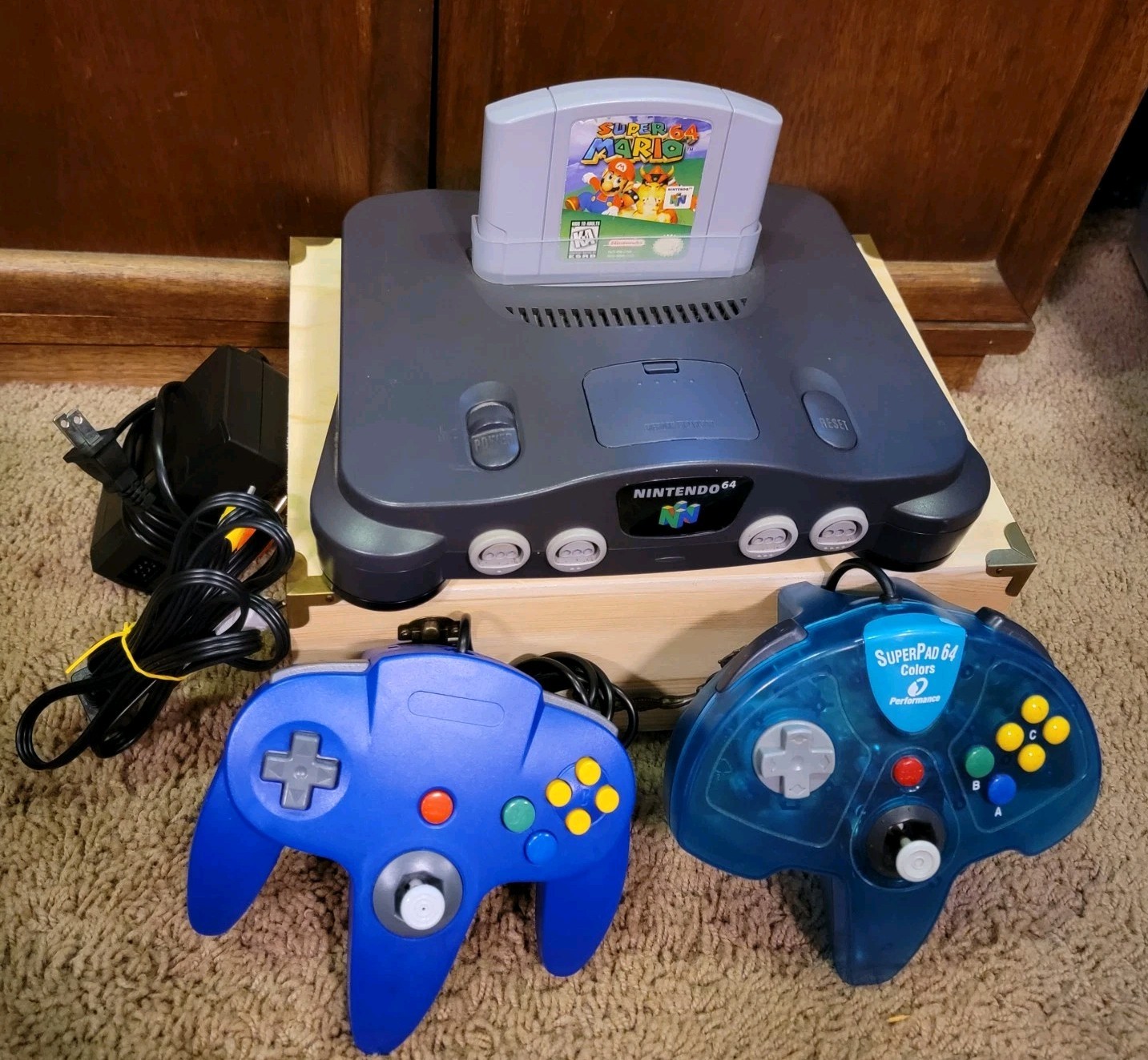 Nintendo 64 N64 System Console Game Bundle Lot with Super Mario 64