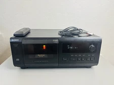 Sony CDP-CX571 Carousel Compact Disc CD Player 50+1 CD W 3rd Party Remote TESTED