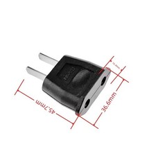 5pcs / EU Euro Europe to US USA Power Jack Wall Plug Converter Travel Adapter