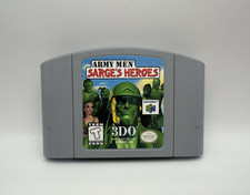 Army Men Sarge's Heroes Nintendo 64 N64 Game Cartridge 3D0 EXCELLENT