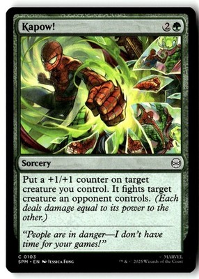 Kapow! 103 Common Marvel's Spider-Man Magic: The Gathering Near Mint