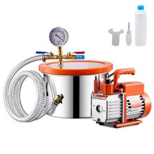 Uimoso 3,5CFM Vakuumpumpe mit 5,68L Vakuumkammer Unterdruckpumpe Vacuum Pump Kit