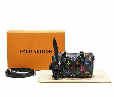 Louis Vuitton Murakami Nano Speedy Bag Multicolor Monogram Black