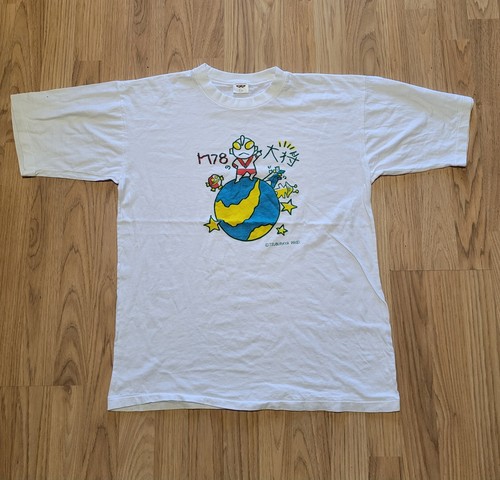 Vintage 1990s ULTRAMAN Banpresto Promo Tokusatsu Super Hero Shirt Sz M 20x26