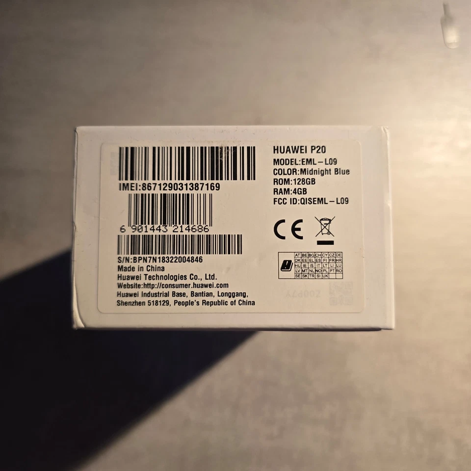 Huawei P20 Memoria 128GB, RAM 4GB, EML-L09 Midnight Blue - Immagine 4 di 4