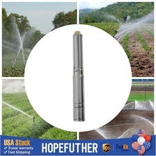 1.5HP Deep Well Water Pump Submersible Stainless Steel 295ft 24GPM 110V USA