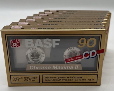 BASF Chrome Maxima II 90 Kassette 7er Set Neu Ovp Sealed Rarität
