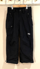 REI Co-op Kids Black Rain Snow Pants Size Small 8 Years Youth Growth Spurt