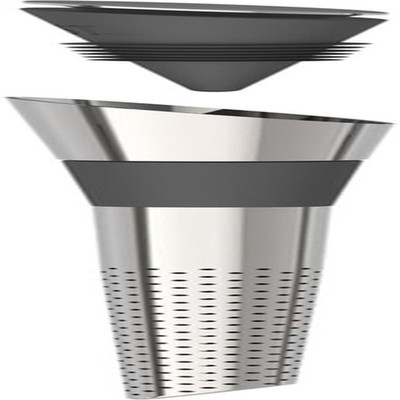 Wine Filter Pour Spout with Stopper, Stainless Steel Wine Purifier to Remove His