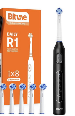 Bitvae R1 Electric Toothbrush Rotary 5 Modes 8 Brush Heads