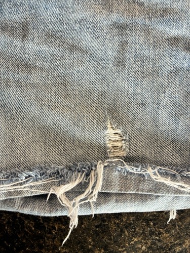 Lucky Brand Light Blue Distressed Jean Shorts Women Size 10 - 第 2/6 張圖片