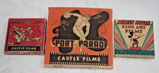 LOT of 3 Castle and CINE ART Films 8 mm MICKEY MOUSE Terry-Toons SPORT PARADE 