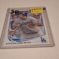 Topps 2013 Update Series Hyun-jin Ryu Los Angeles Dodgers #661 Rookie Card. rookie card picture