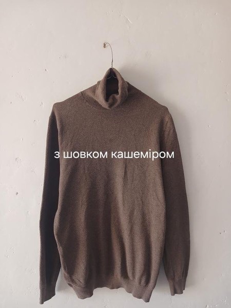 Women Massimo Dutti Turtleneck Beige Cashmere L