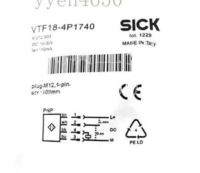 VTF18-4P1740   Photoelectric Sensor Switch DEMO Unit 6012903 VTF184P1 #nm