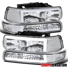 Fit 99-02 Chevy Silverado 00-06 Tahoe Suburban Led Bar Headlightsbumper Signal