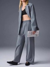 ⭐UK Sports Letter Print Yoga Pants Casual Suit Pants Long Trousers wide-leg