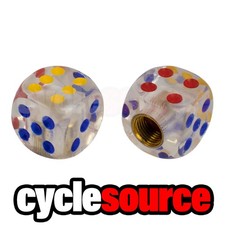 Pro Dice Rainbow Bicycle Valve Caps Bmx Chopper Bike Beach Cruiser Schrader