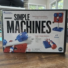 Learning Resources Simple Machines LER 2442 Creative Building Toy New Sealed