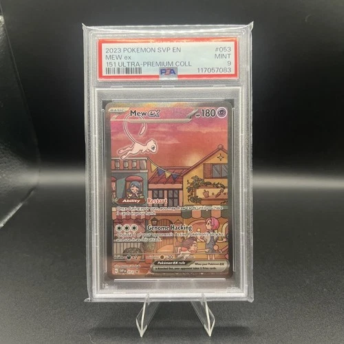 Mew ex Pokemon 151 English Premium Collection Black Star Promo #53 PSA 9