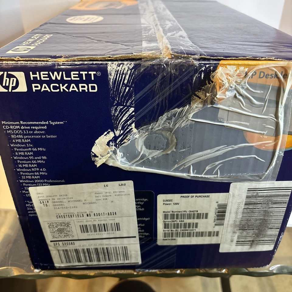 HP Deskjet 932C Standard Inkjet Printer with Ink - Image 2 of 4