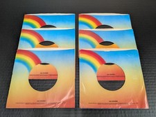 Lot of 6 Vintage MCA Rainbow 45 RPM 7" Company Record Sleeves for Rock Jazz
