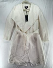 NEW Line The Label "Meghan" Coat Ivory Wool Wrap Peacoat Tie Closure Size M