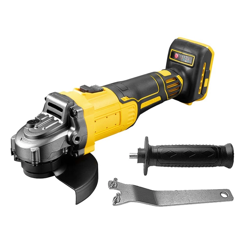 125mm Brushless Cordless Angle Grinder Efficient for Dewalt 18V 20V DCB Battery - Image 2 of 4