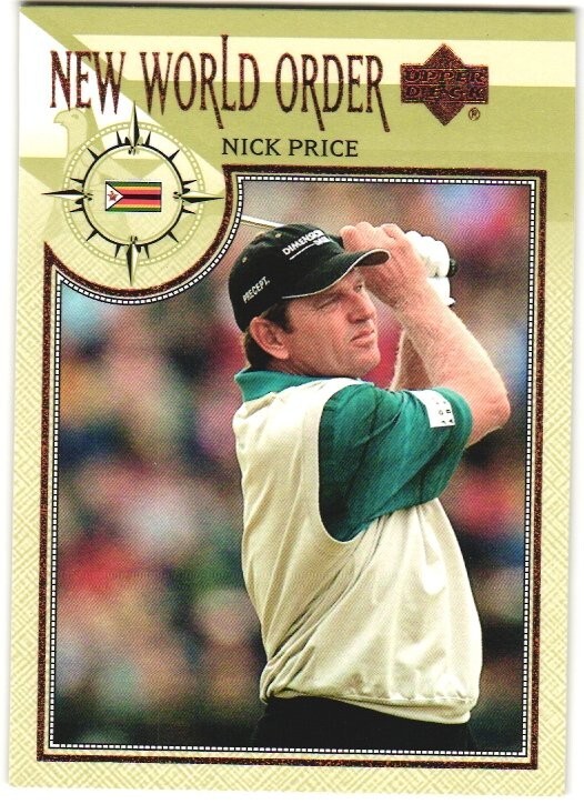 Nick Price 2002 Upper Deck Card # 79 Gold Boarder