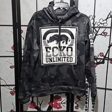 Ecko Unltd Camo Hoodie Graphic Print Size Small