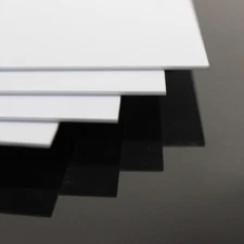 4pcs 1.5mm Thick 200mm x 250mm ABS Styrene Sheets White Model Architectural