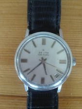 Orologio Zenith Automatic Funzionante Stellina Vintage Acciaio e cinturino pelle