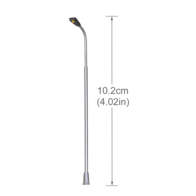10 Pcs Modèle Chemin De Fer Train Lampadaire Échelle 1: 150 Lampadaire