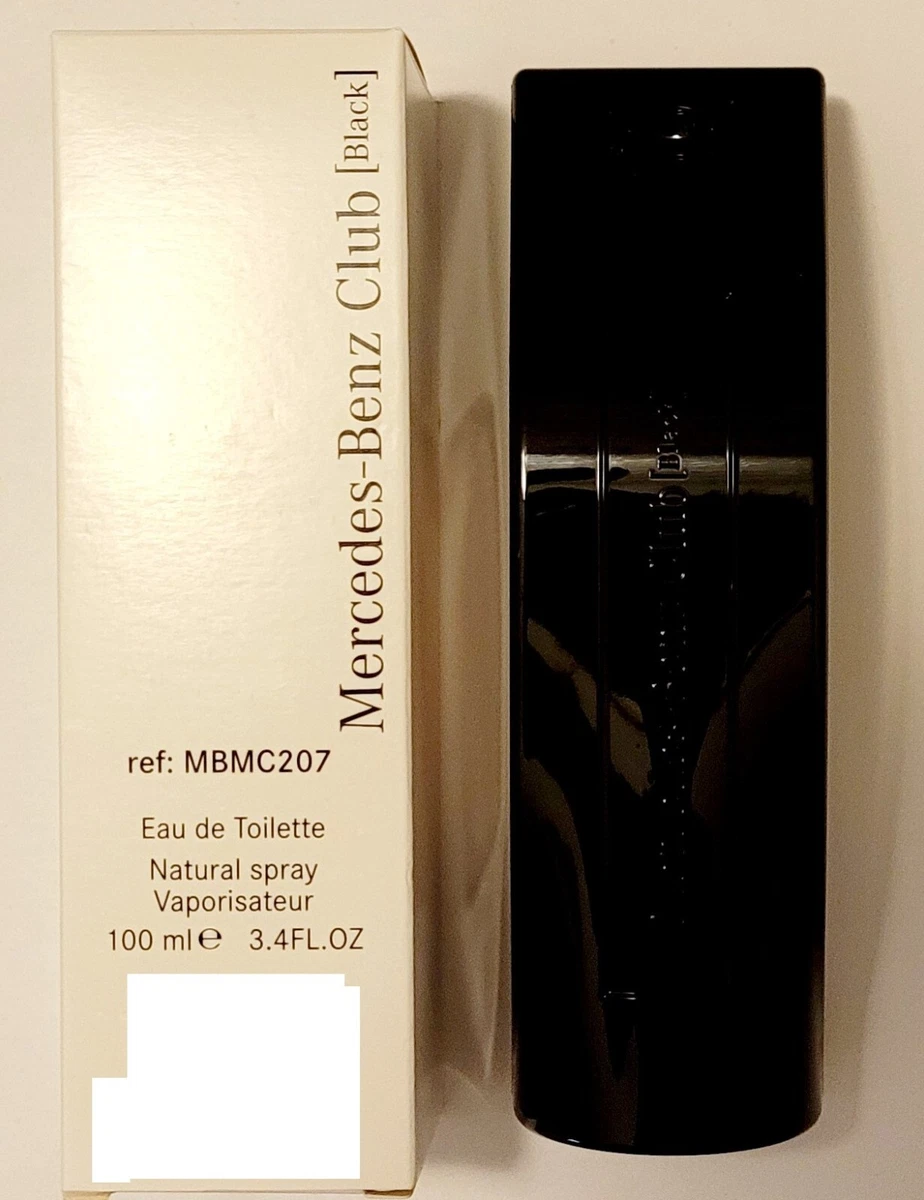 MERCEDES BENZ CLUB BLACK EDT 3.4 OZ / 100 ML FOR MEN (NEW IN WHITE BOX)