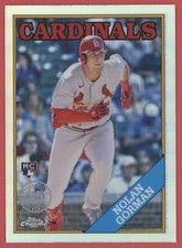 2023 Topps Chrome Baseball Nolan Gorman Rookie 1988 Refractor Cardinals